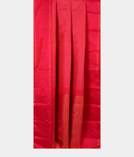 Pinkish Orange Handwoven Kanjivaram Silk Saree T2855252