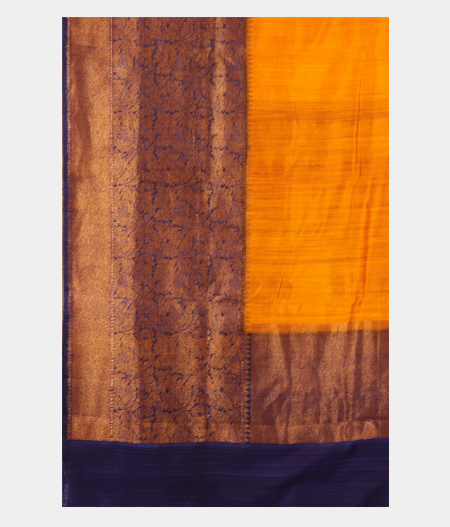 Yellow Banaras Tussar Saree T2872334