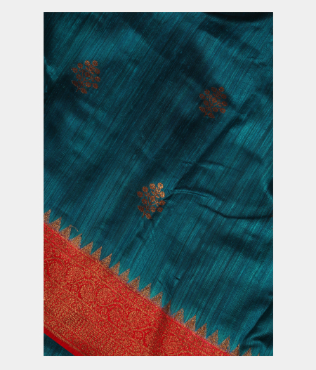 Blue Banaras Tussar Saree T287240-image