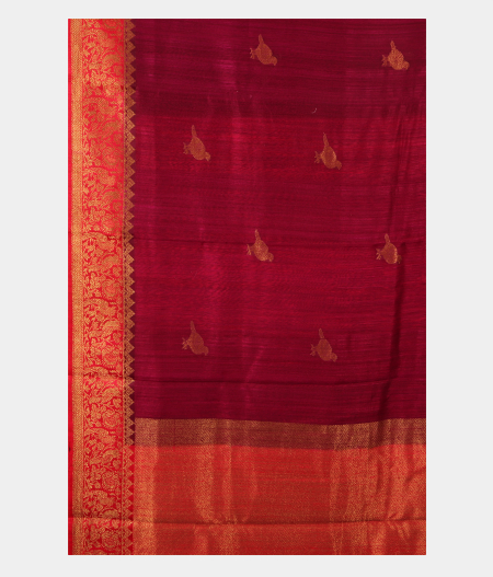 Purple Banaras Tussar Saree T2872184