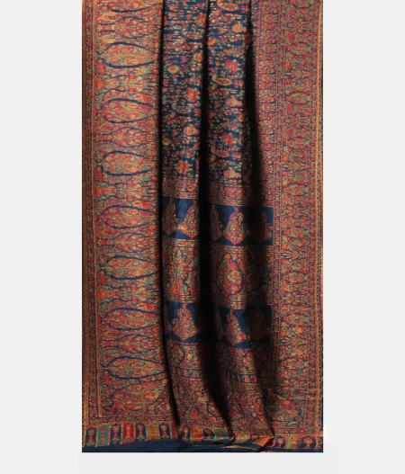 Blue Cashmere Kani Silk Saree T2851692