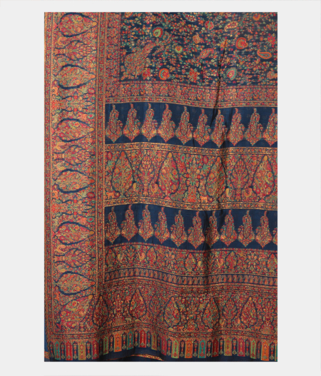 Blue Cashmere Kani Silk Saree T2851694