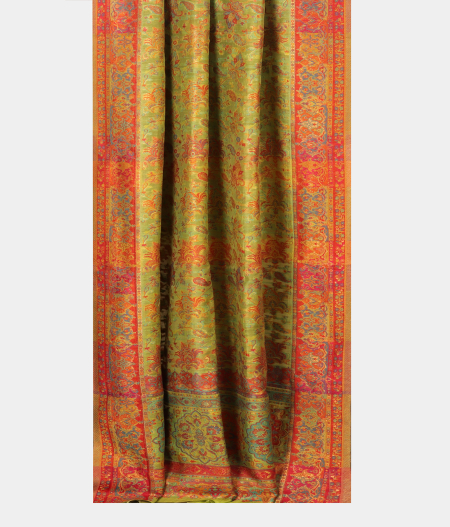 Light Green Cashmere Kani Silk Dupatta T2866092