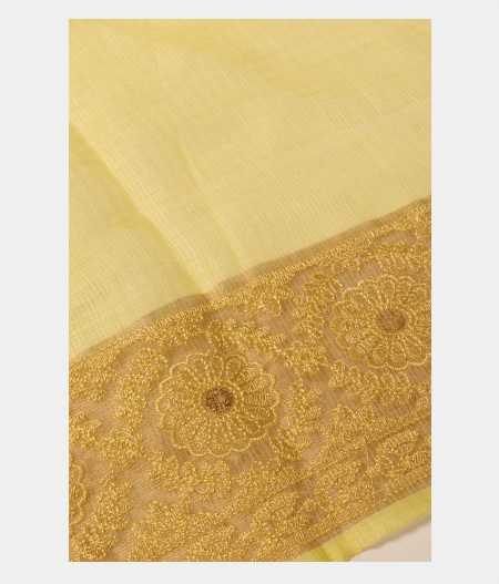 Blue Silk Kota Embroidery Saree T2877353