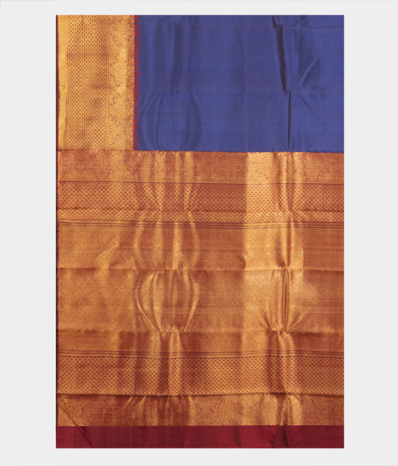 Blue Handwoven Kanjivaram Silk Saree T1634224