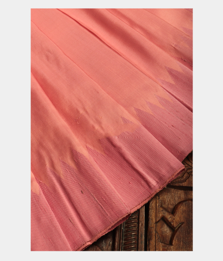 Peach Handwoven Kanjivaram Silk Saree T2825692