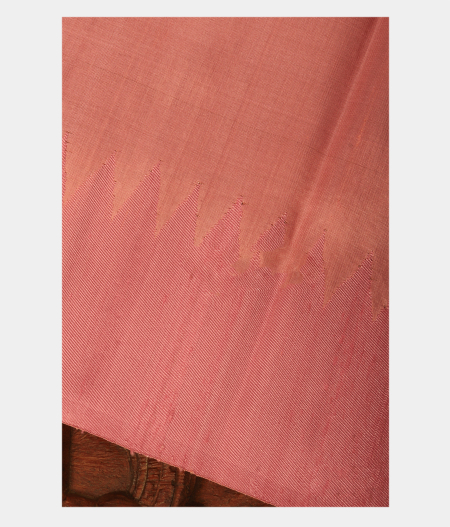 Peach Handwoven Kanjivaram Silk Saree T2825693