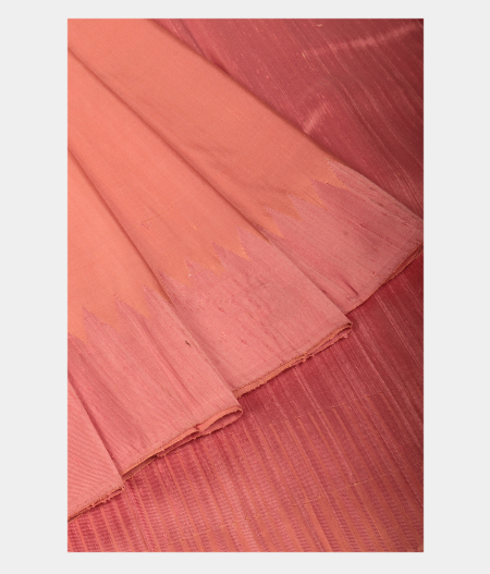 Peach Handwoven Kanjivaram Silk Saree T2825694