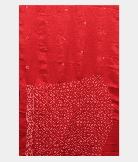 Black Bandhani Gajji Silk With Ajrakh T2887993