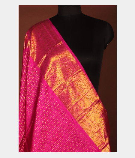Pink Kanjivaram Silk Dupatta T2353032