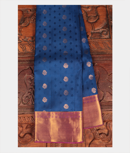 Blue Soft Silk Saree T228197-image