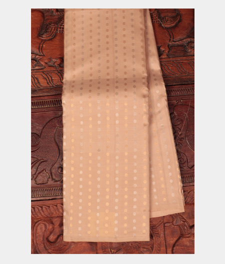 Beige Handwoven Kanjivaram Silk Saree T294537-image