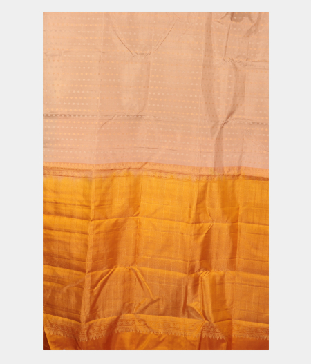 Beige Handwoven Kanjivaram Silk Saree T2945374