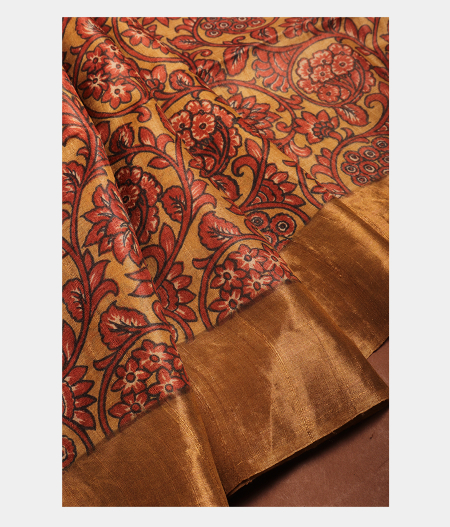 light-khaki-brown-tussar-printed-saree-t279161-t279161-b