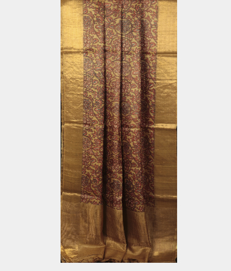 light-khaki-brown-tussar-printed-saree-t279161-t279161-d