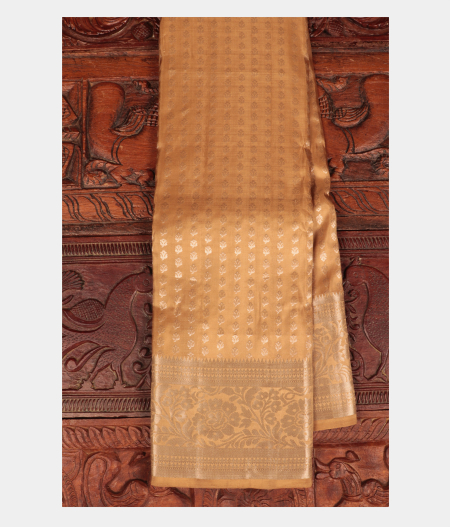 Beige Handwoven Kanjivaram Silk SareeT275827-image