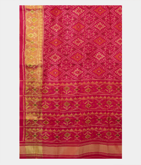 Magenta Patola Silk Saree T2878874