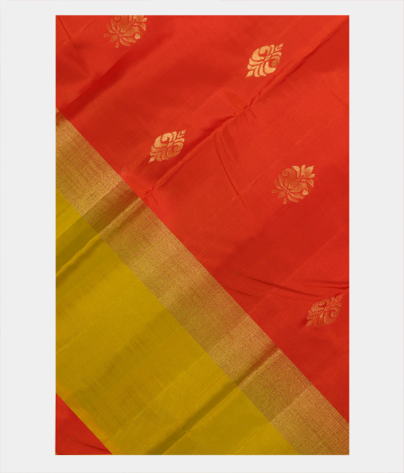 Orange Soft Silk Saree T292386-image