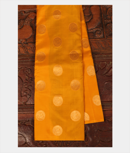 Yellow Handwoven Kanjivaram Silk Saree T294051-image