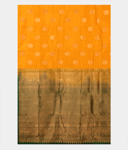 Yellow Handwoven Kanjivaram Silk Saree T2940514