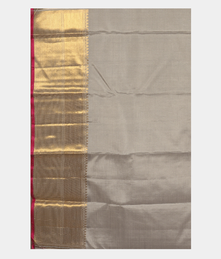 Bluish Grey Handwoven Kanjivaram Silk Saree T2720544