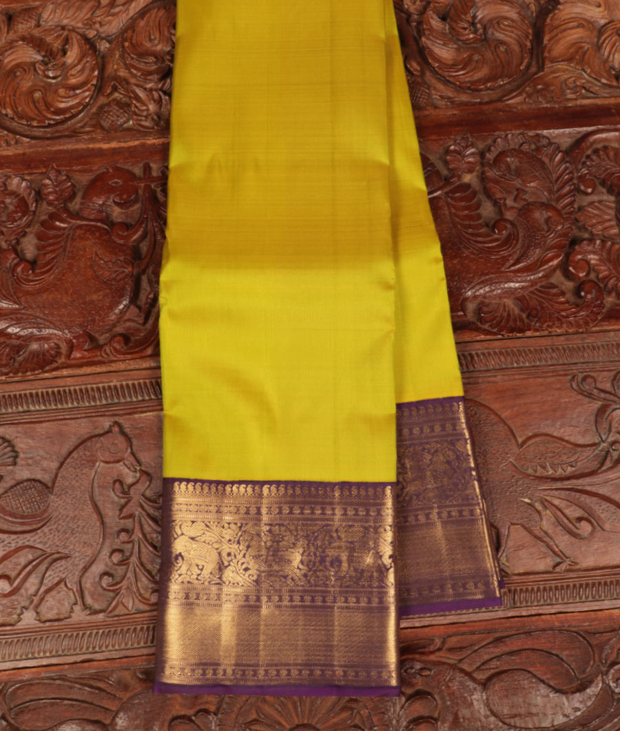 Green Handwoven Kanjivaram Silk Saree T279789-image