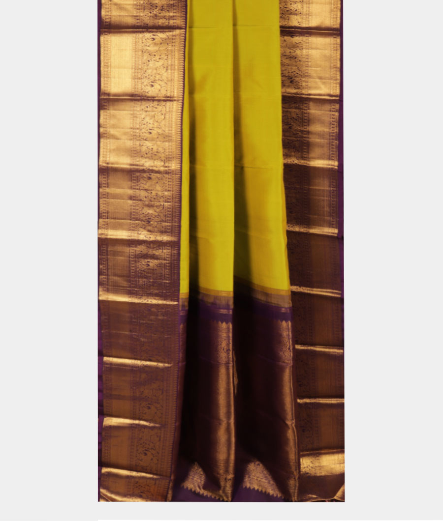 Green Handwoven Kanjivaram Silk Saree T2797892