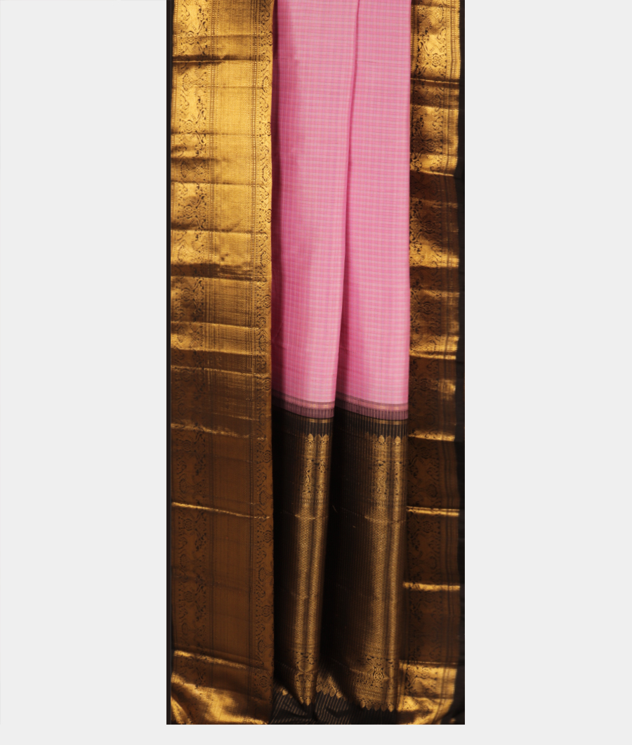 Lavender Pink Handwoven Kanjivaram Silk Saree T1523482