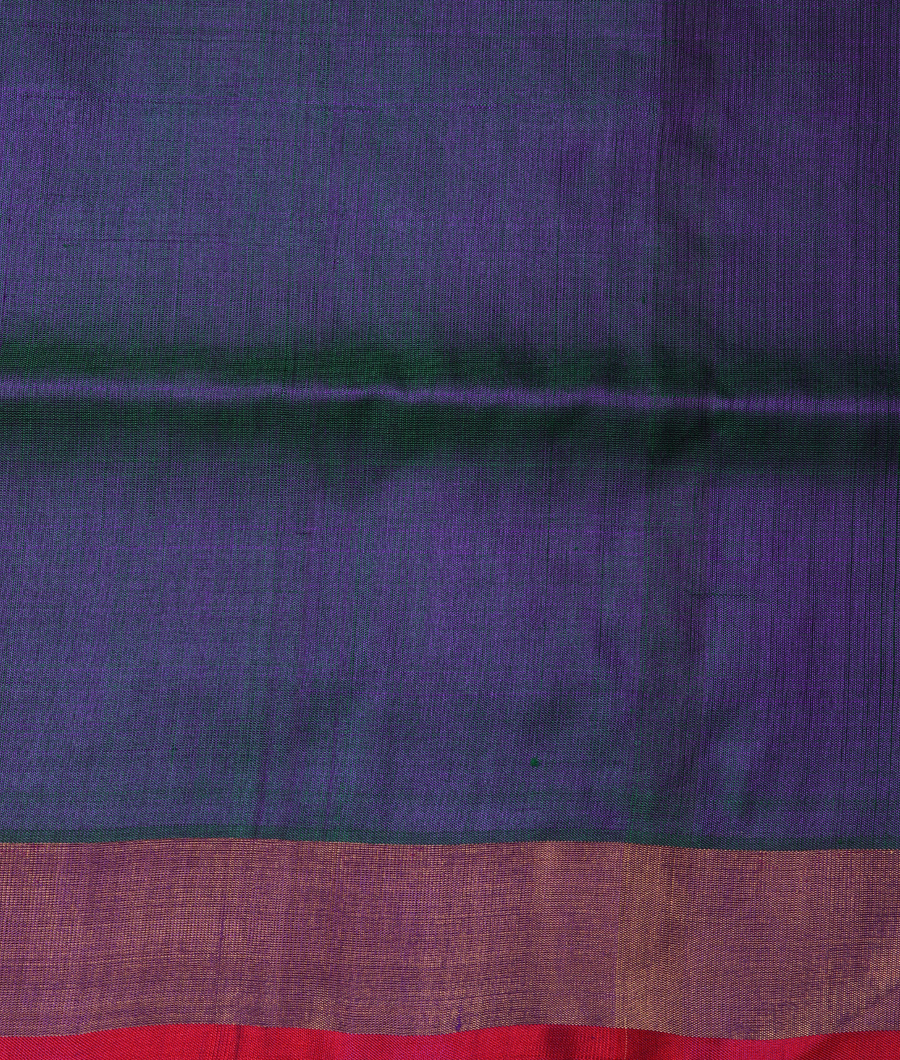 Peacock Blue Uppada Silk Saree T1096884