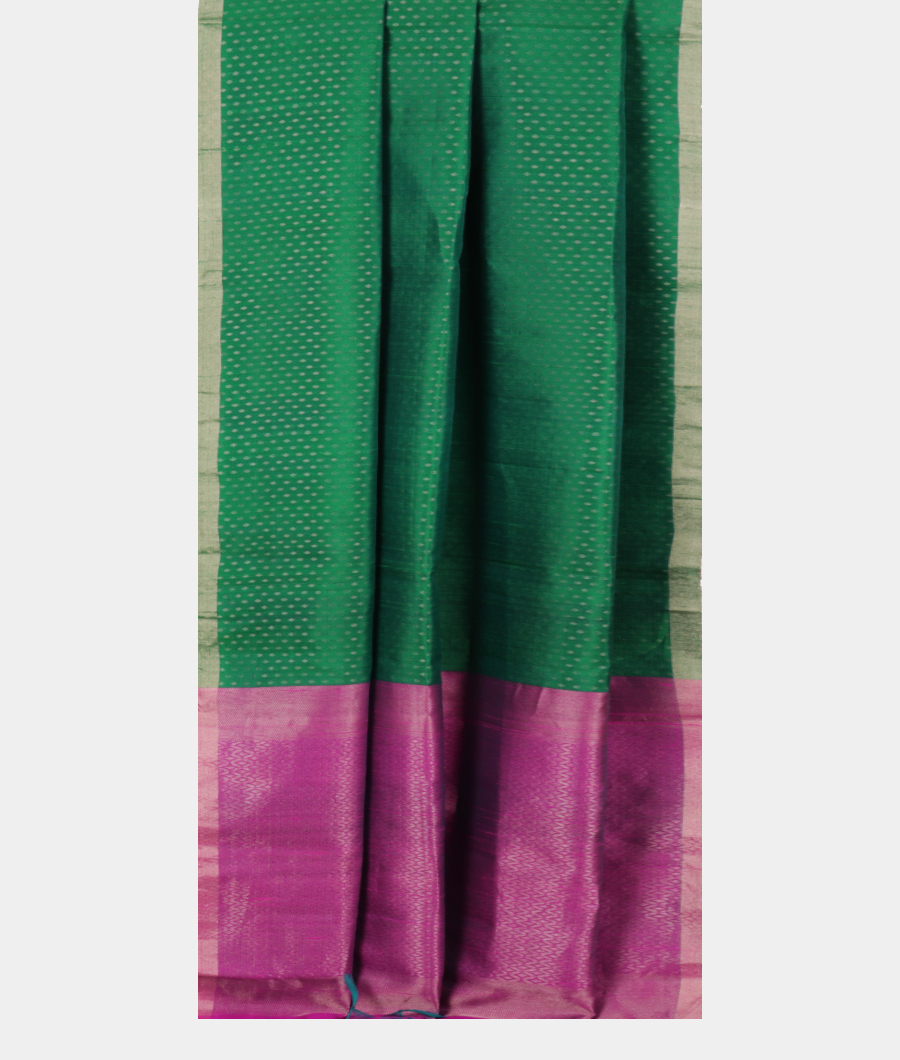 Green Woven Raw Silk Saree T2823902