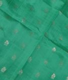 Turquoise Green Woven Raw Silk Saree T2824031