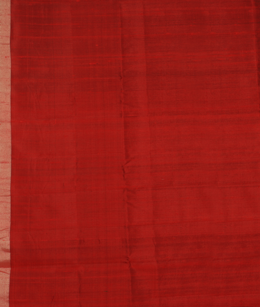 Bottle Green Woven Raw Silk Saree T2823923