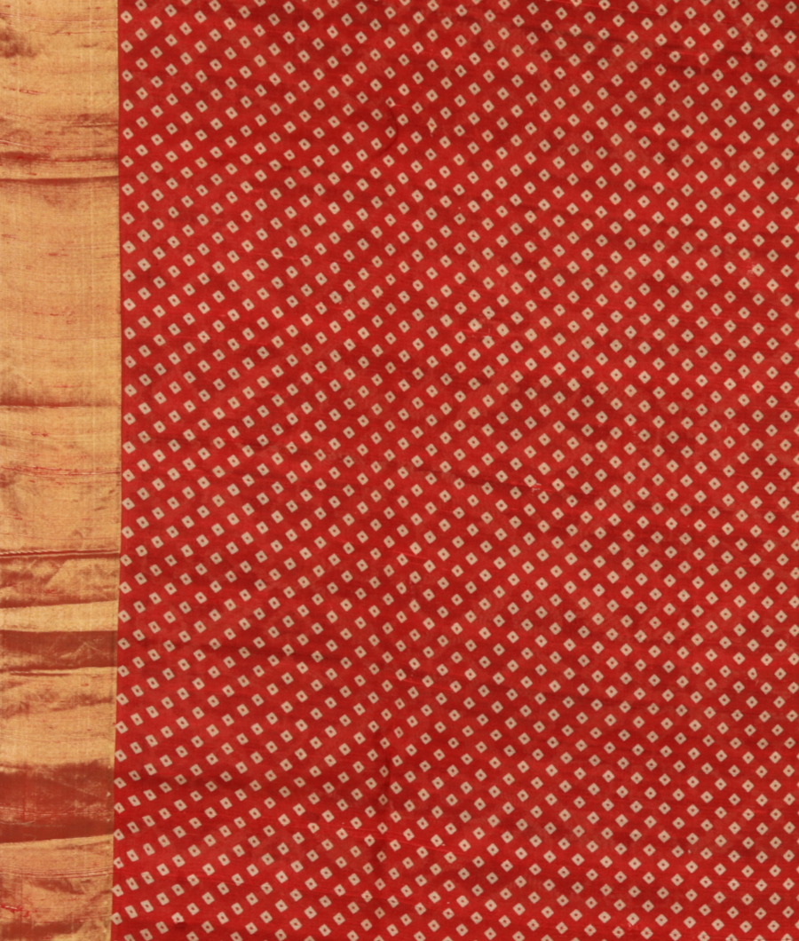 Black Printed Raw Silk Saree T2817213