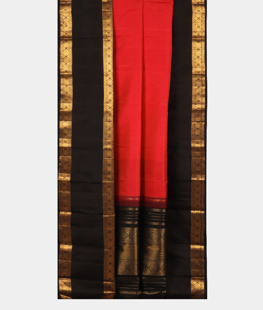 Red Handwoven Kanjivaram Silk Saree T2721432