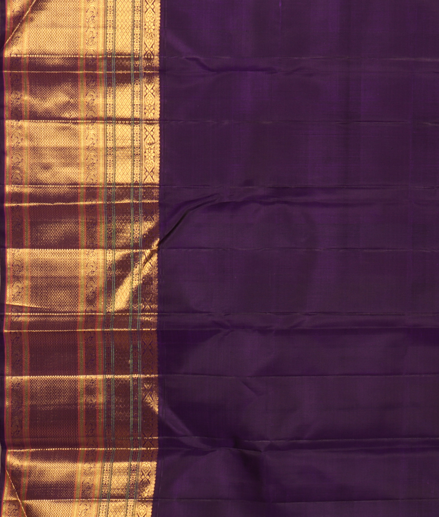 Green Handwoven Kanjivaram Silk Saree T2957493