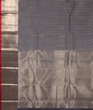 Bluish Grey Handwoven Kanjivaram Silk Saree T1527764
