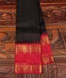 Black Handwoven Kanjivaram Silk Saree T2439421