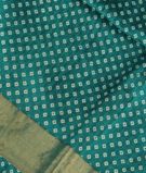 Blue Printed Raw Silk Saree T2816921