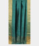 Blue Printed Raw Silk Saree T2816922