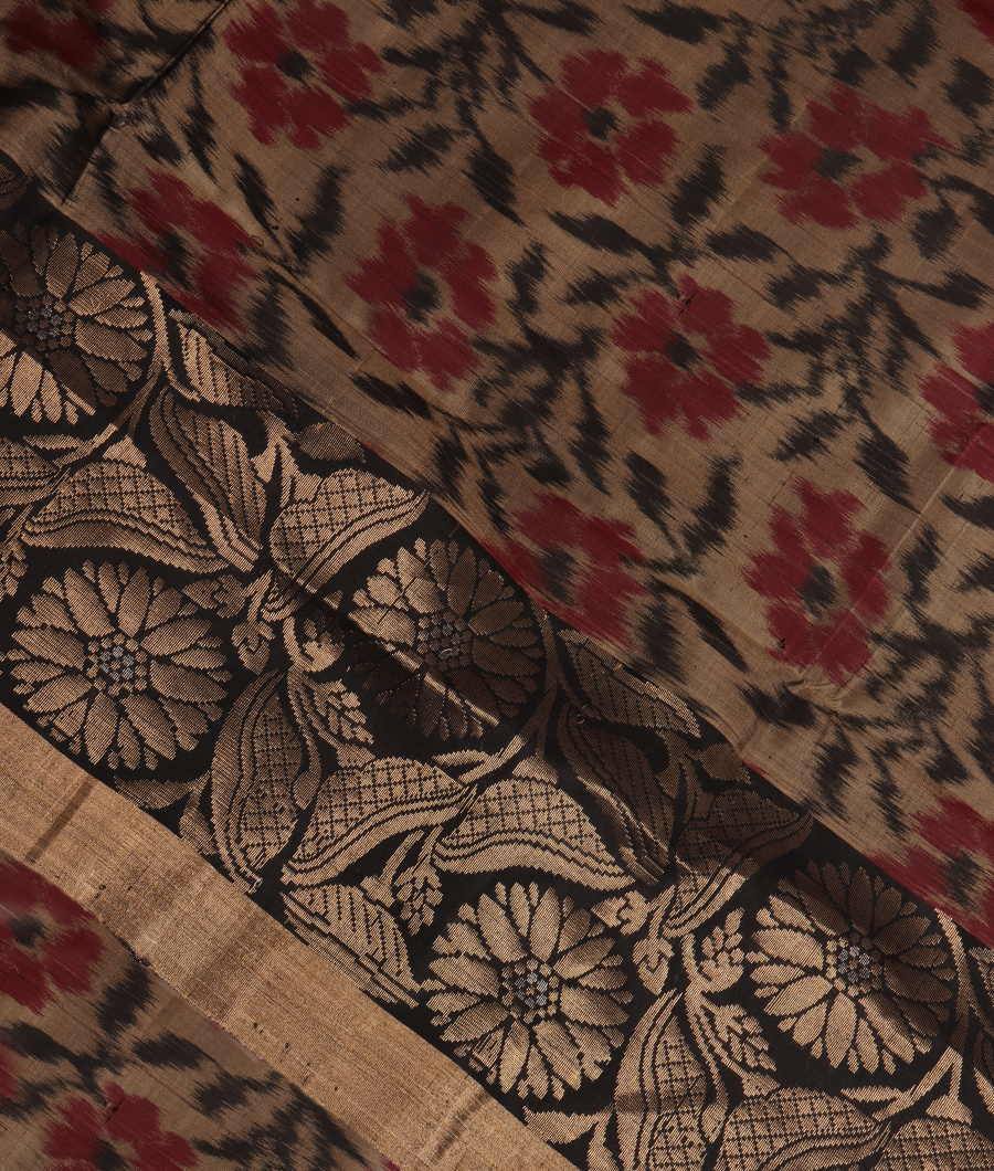 Grey Soft Silk Saree T292743-image