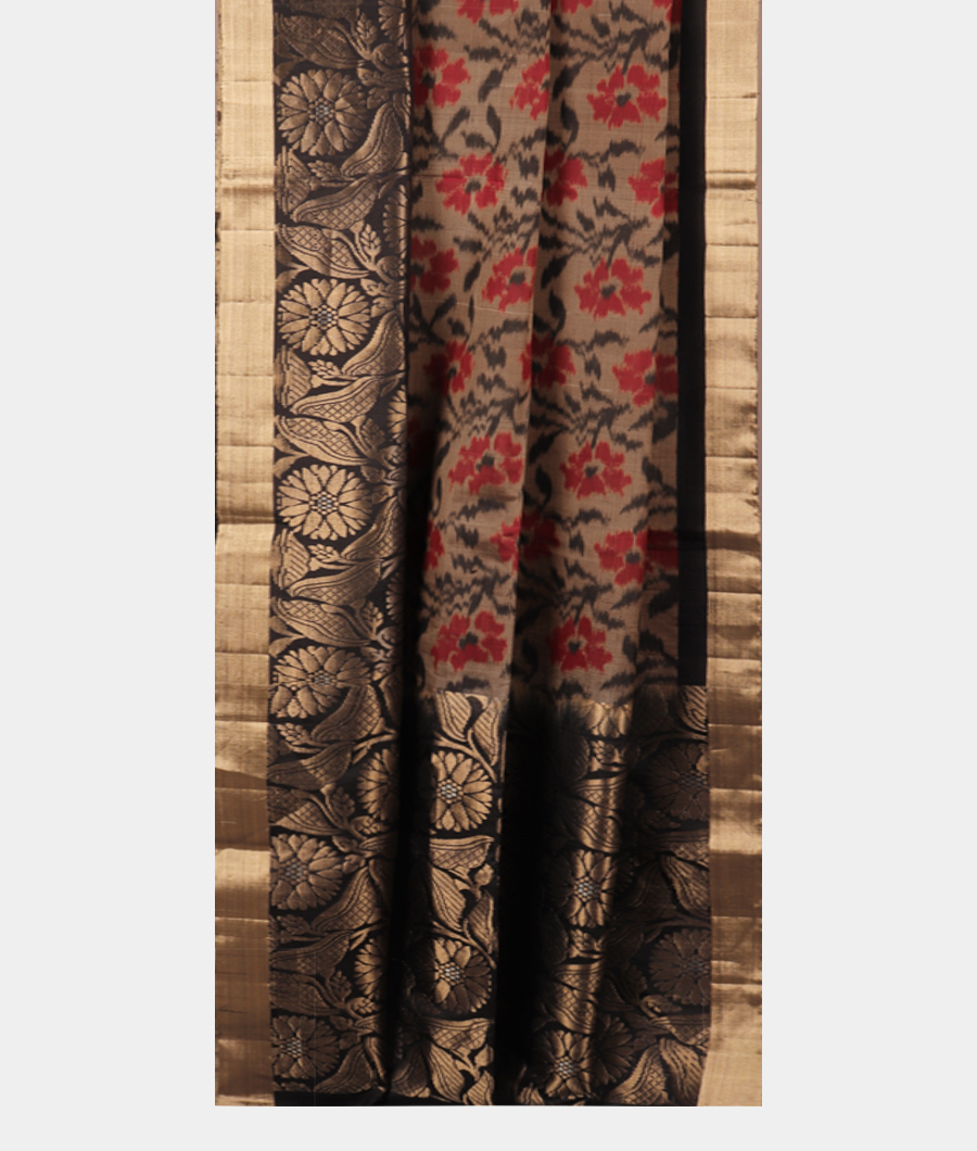 Grey Soft Silk Saree T2927432