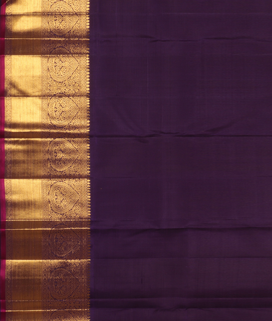 Yellowish Green Handwoven Kanjivaram Silk Saree T2957233