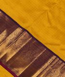 Yellowish Green Handwoven Kanjivaram Silk Saree T2957235