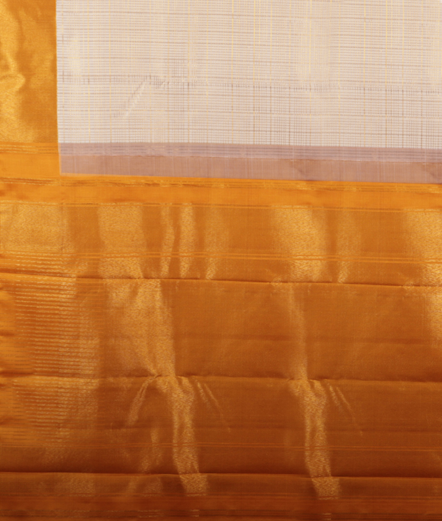 White Handwoven Kanjivaram Silk Saree T2745624
