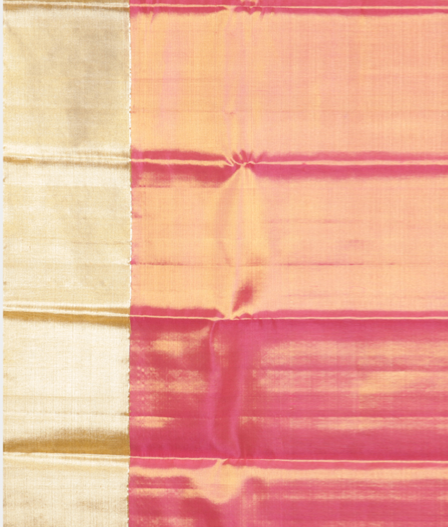 Pink Handwoven Kanjivaram Tissue Silk Saree T2289753