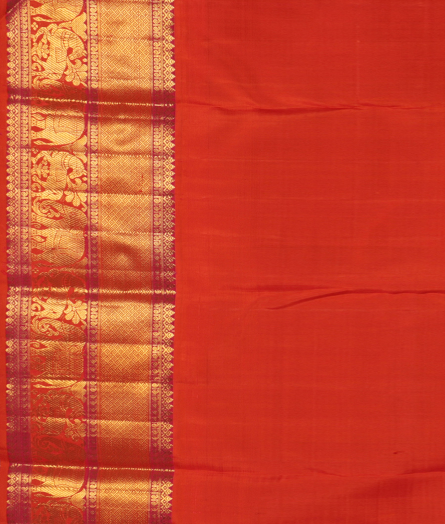 Blue Handwoven Kanjivaram Silk Saree T2872083