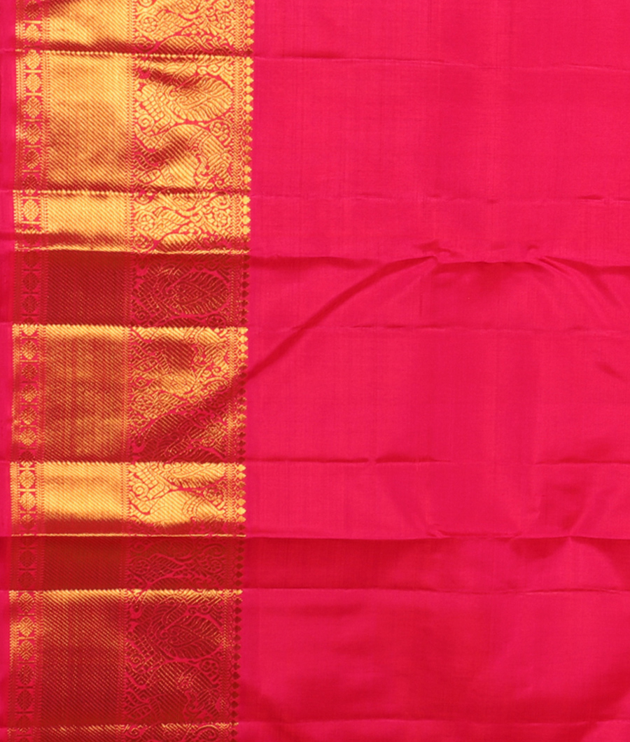 Reddish Pink Handwoven Kanjivaram Silk Saree T2737763
