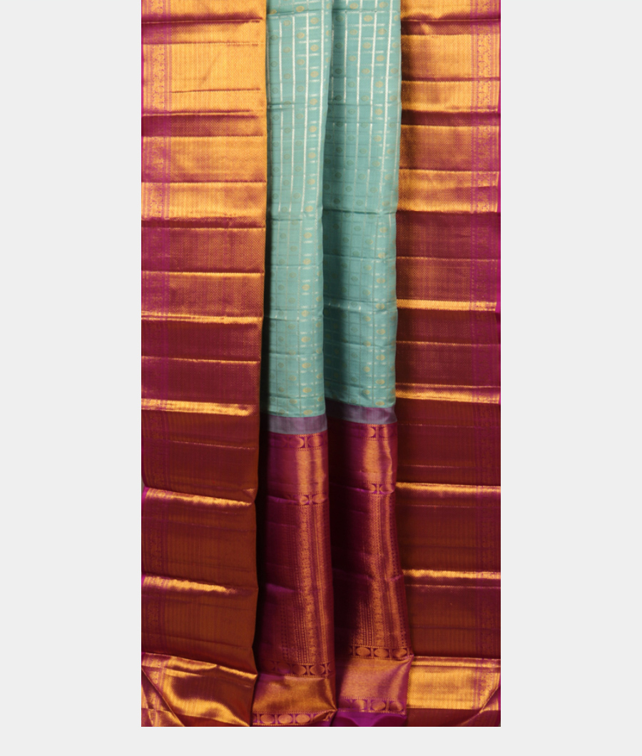 Blue Handwoven Kanjivaram Silk Saree T2724642