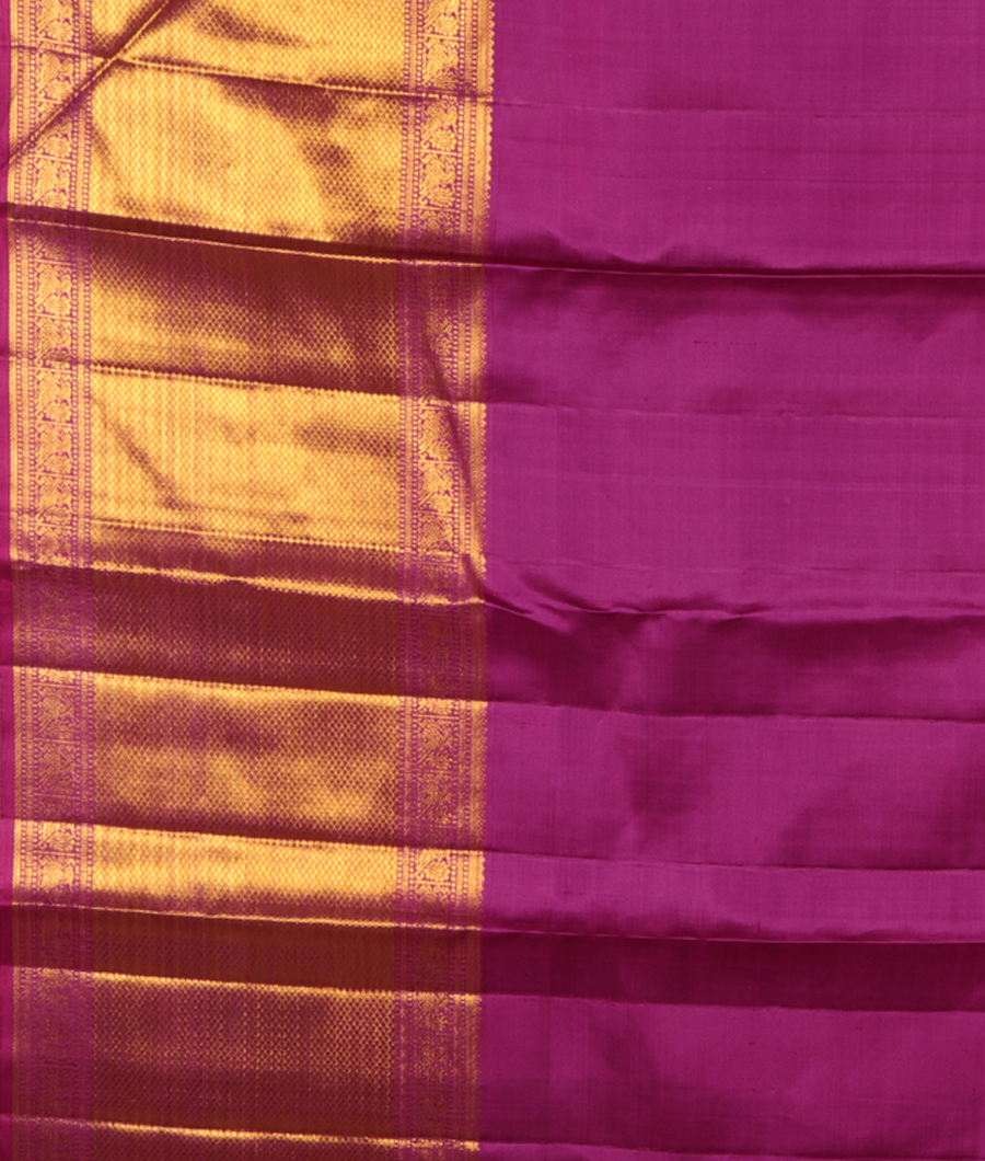 Blue Handwoven Kanjivaram Silk Saree T2724643