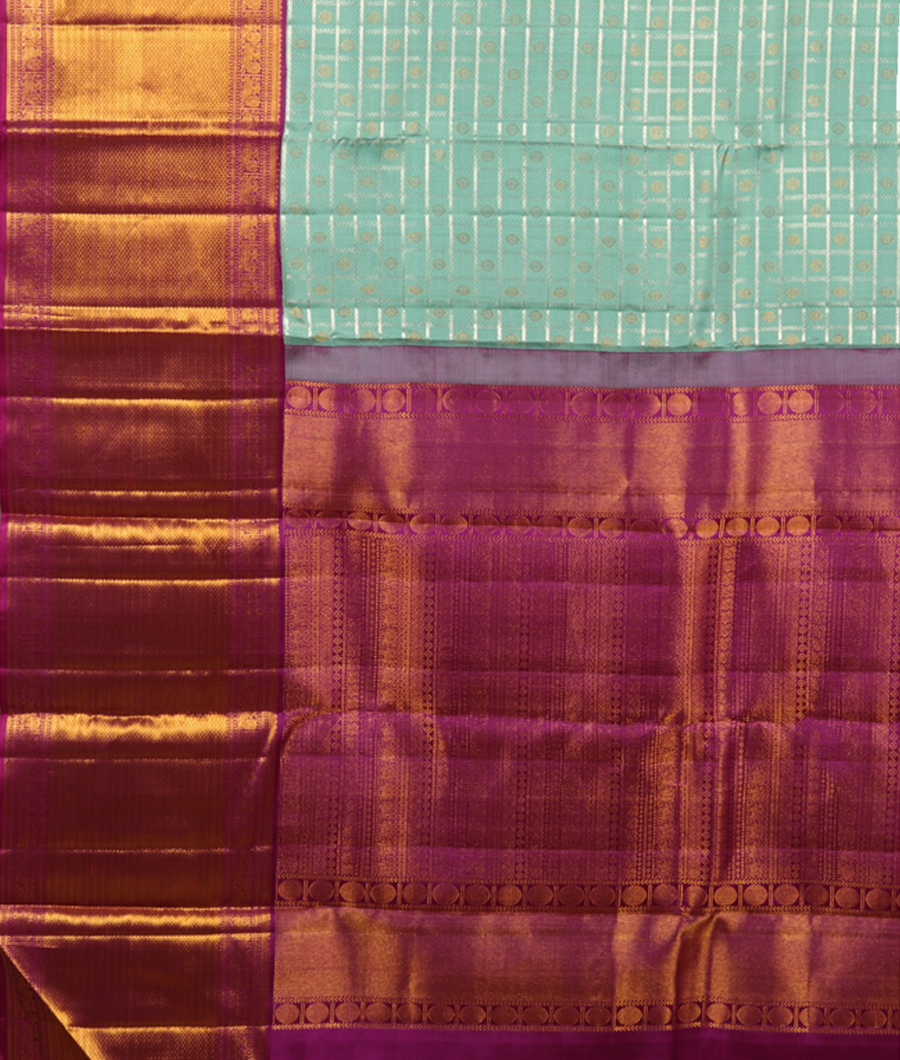 Blue Handwoven Kanjivaram Silk Saree T2724644